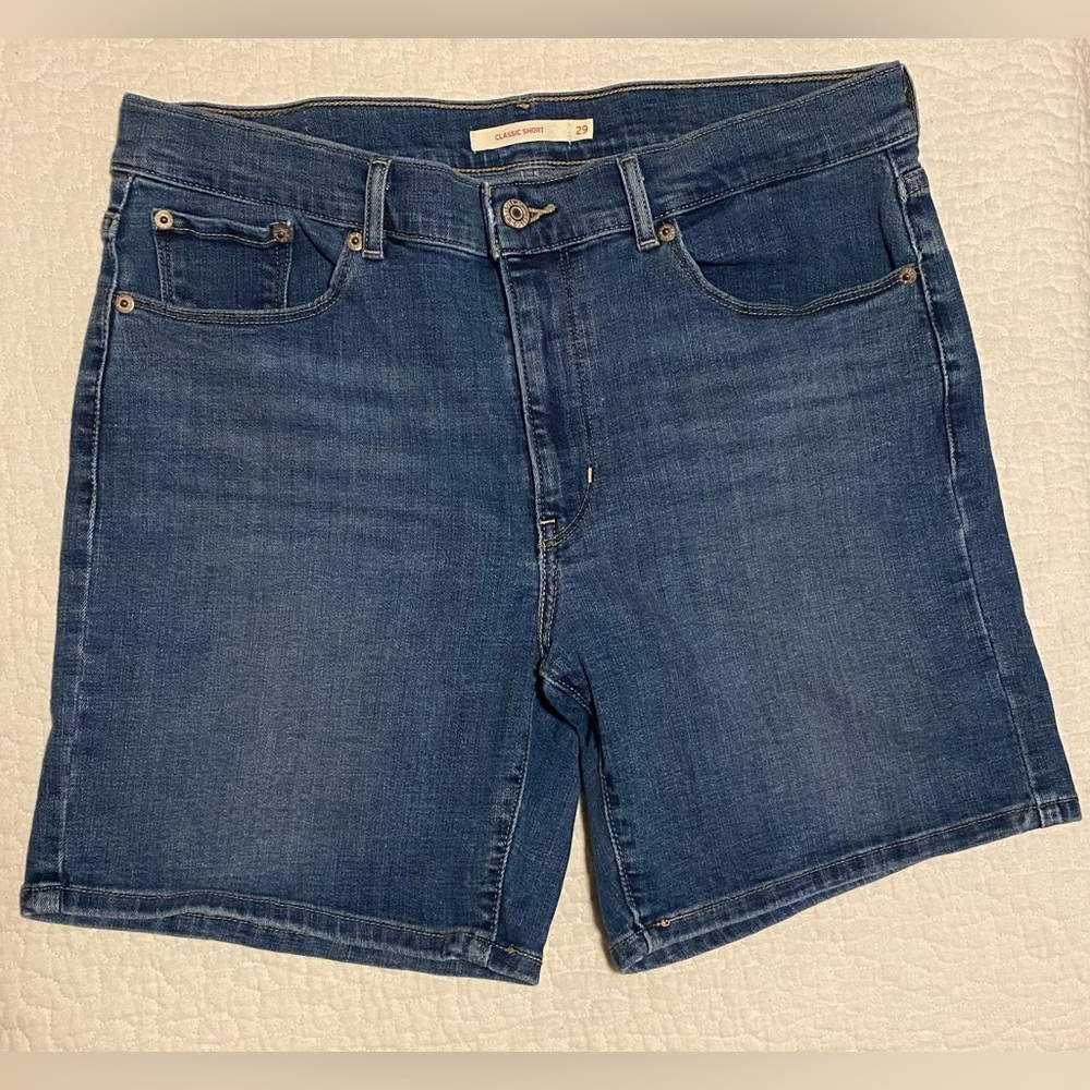 Levi's Classic Blue Denim Shorts